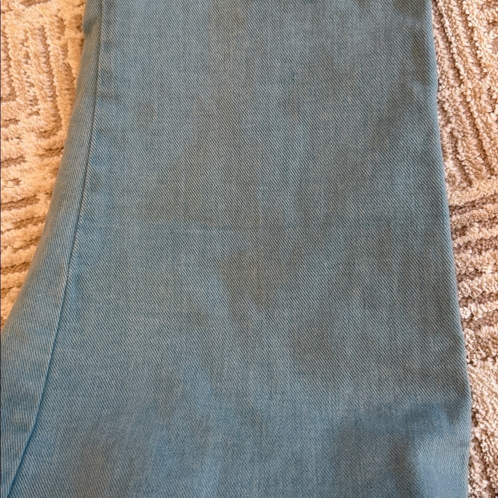 New Digs Vintage 70s Flare Bell Bottom Low Rise Light Wash Denim Jeans Talon - Picture 8 of 12